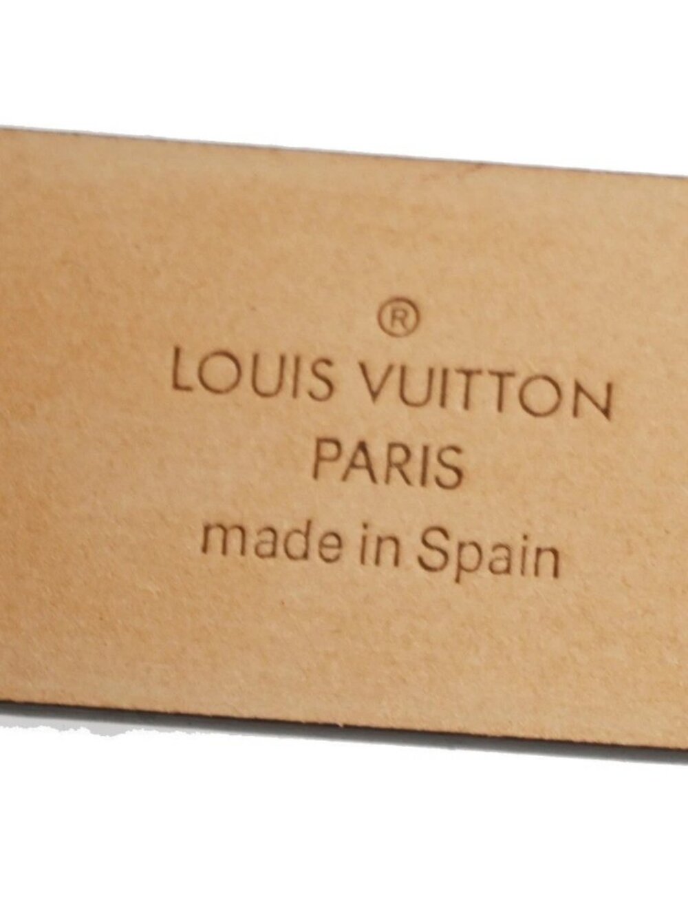 LOUIS VUITTON Santure Carre Belt Monogram Leather Brown SHW France - Picture 8 of 15